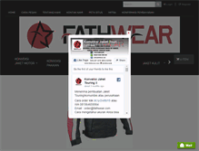 Tablet Screenshot of fathwear.com